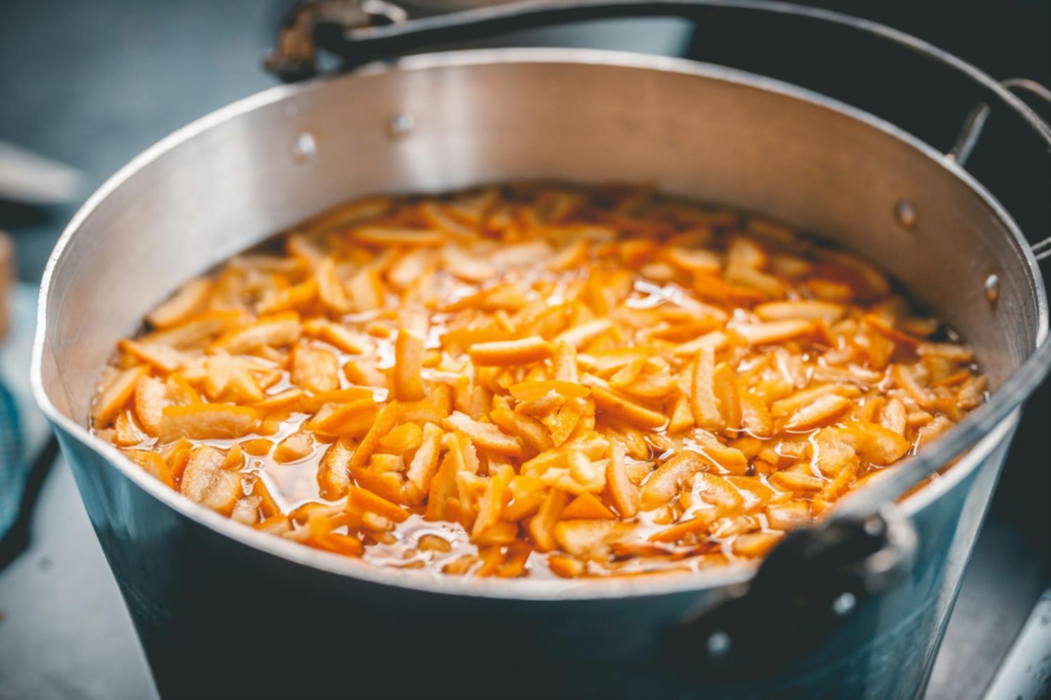 Cooking process in home kitchen setting